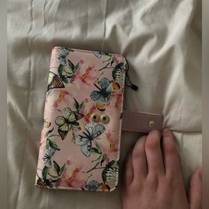 Pink butterfly wallet